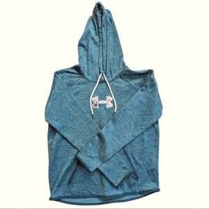 Under Armour Cold Gear Loose Fit Space Dye Camo Logo Pullover Hoodie Sweatshirt